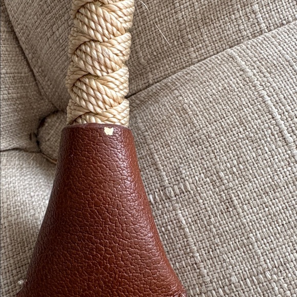 The Sak Beige Straw Tote with Brown Trim - Picture 16 of 16